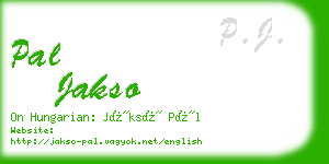 pal jakso business card